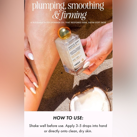 TRULY Vanilla Baby Luxury Body Oil - Picture 4 of 6